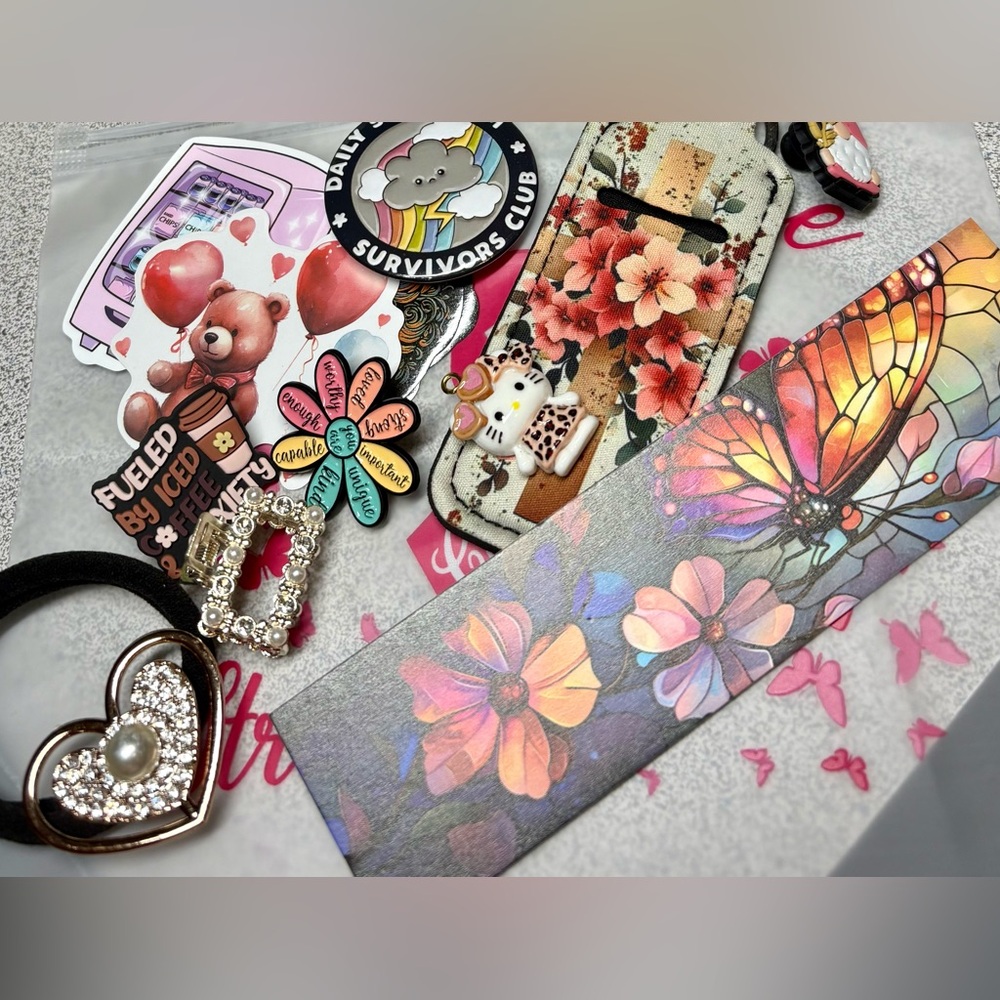 Mystery goodie bag. TREAT your self -Pink Hope and Strength Ribbon zip bag